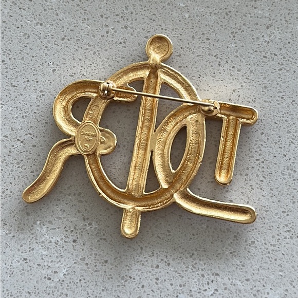 Rare Christian Dior gold plated brooch - Picture 2 of 5